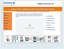 Tablet Screenshot of kilnsandequipment.co.uk